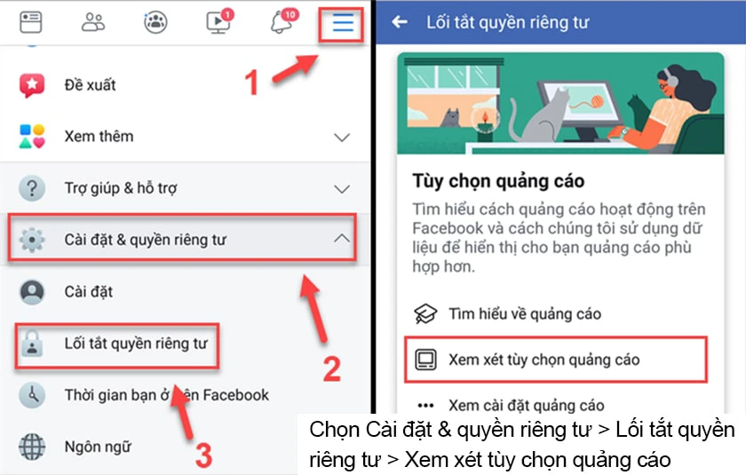Hướng dẫn c&aacute;ch chặn quảng c&aacute;o tr&ecirc;n Facebook kh&ocirc;ng cần phần mềm
