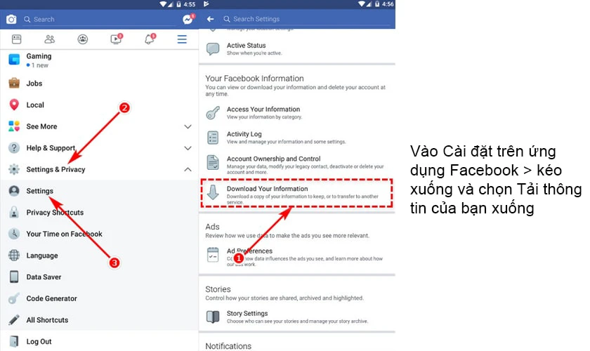 Hướng dẫn kh&ocirc;i phục b&agrave;i viết đ&atilde; x&oacute;a tr&ecirc;n Facebook bằng điện thoại