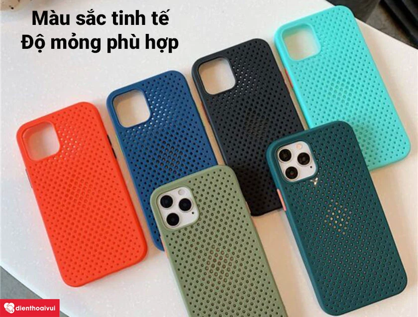 Ốp lưng silicon tổ ong Cooling iPhone 11
