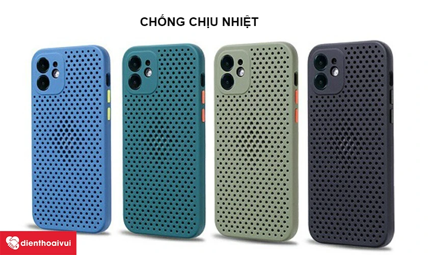 Ốp lưng silicon tổ ong Cooling iPhone 12/12 Pro