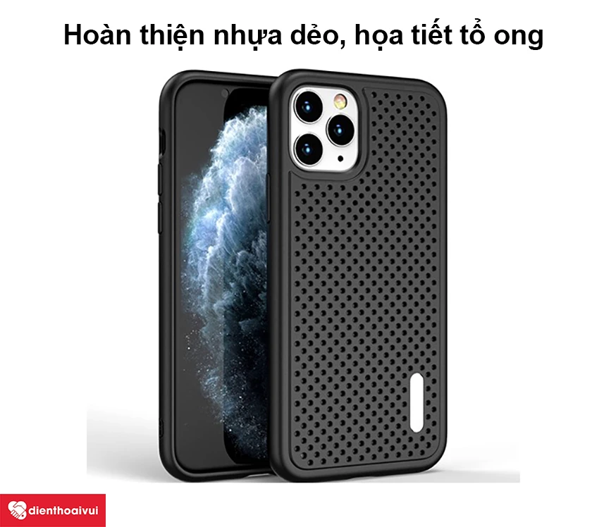Ốp lưng silicon tổ ong Cooling iPhone 12 Pro Max