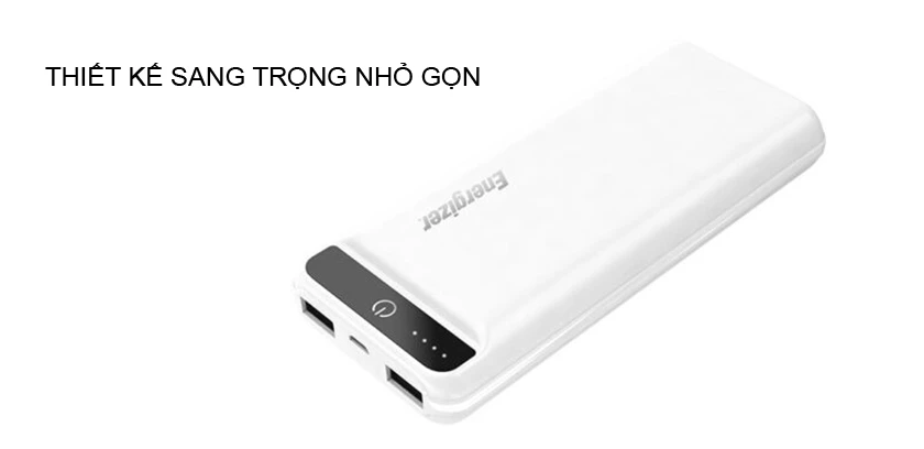 Pin dự ph&ograve;ng Energizer 15000mAh - UE15032PQ &ndash; Thiết kế gọn nhẹ, sạc nhanh tiện lợi