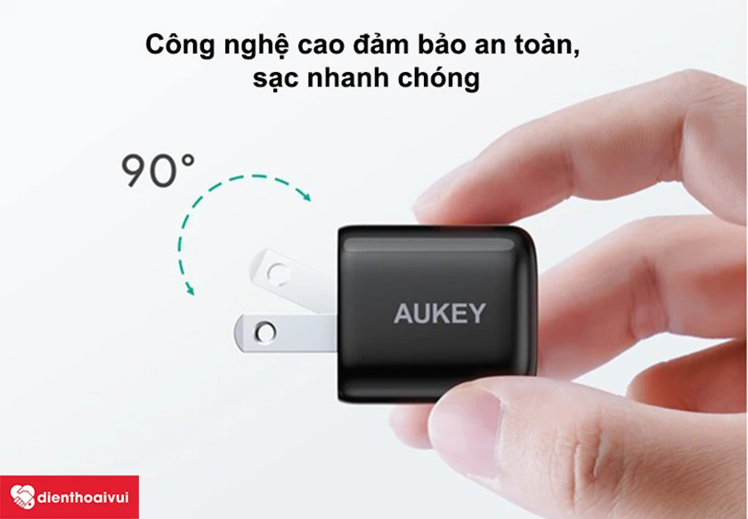 Sạc Aukey PD 20W PA-B1 Pro 1 cổng - Sạc nhanh tiện lợi