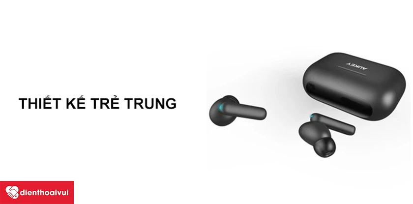 Tai nghe không dây Aukey EP-M1 - Kháng nước IPX4, âm bass sâu