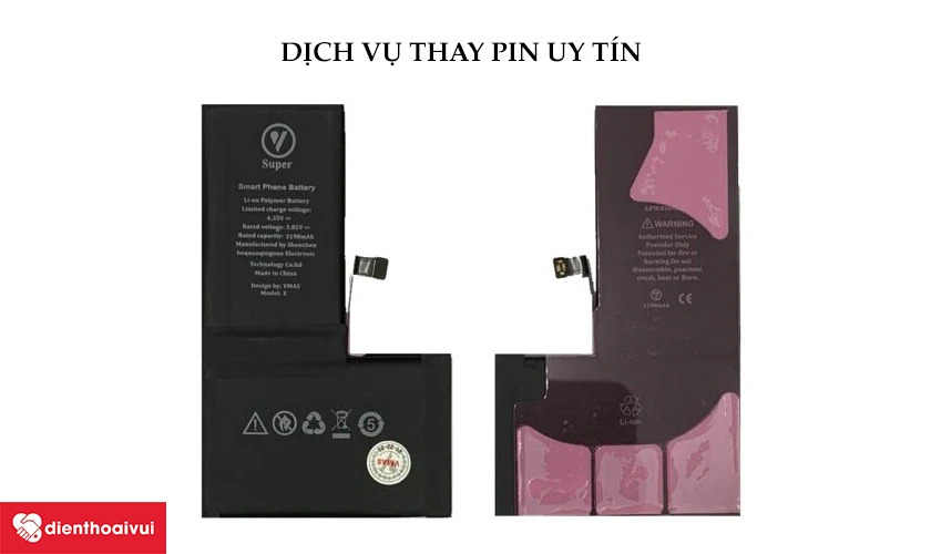 THAY PIN APPLE IPHONE XS VMAS DUNG LƯỢNG CAO 3080mAH