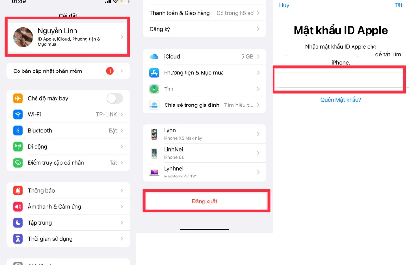 Kh&ocirc;ng thể đăng nhập iCloud v&agrave;o Appstore do đ&atilde; đồng bộ với t&agrave;i khoản Apple ID trước đ&oacute;