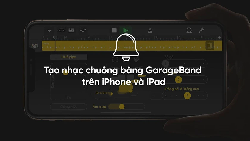 Hướng dẫn dùng Garageband để tạo nhạc chuông cho Iphone
