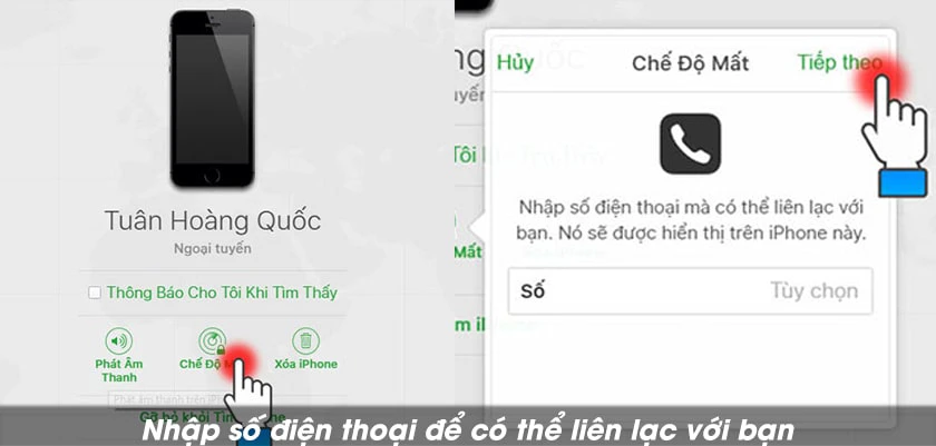 Hướng dẫn c&aacute;ch kho&aacute; iCloud khi mất điện thoại