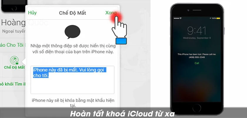 Nhấn xong để ho&agrave;n tất