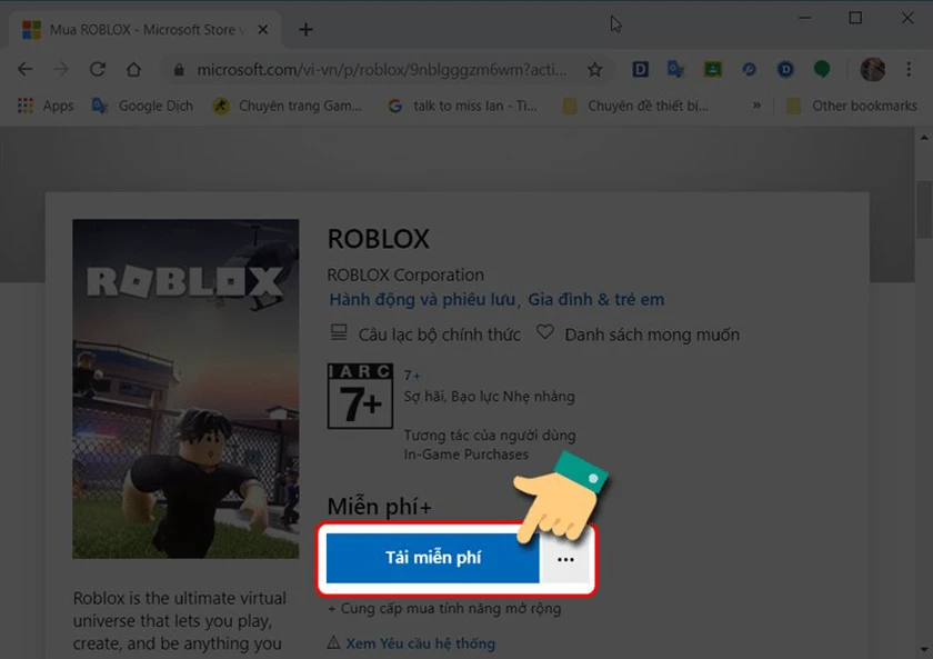 Hướng dẫn c&aacute;ch tải Roblox miễn ph&iacute; v&agrave; chơi game