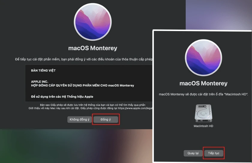 C&aacute;c d&ograve;ng m&aacute;y được hỗ trợ sử dụng Mac os Monterey