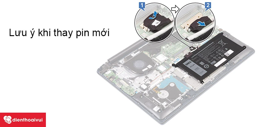 Lưu &yacute; khi thay pin laptop mới