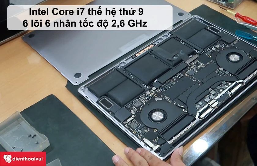 Mainboard Macbook Pro 15inch 2019 cải tiến hơn thế hệ cũ