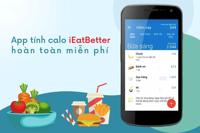 iEatBetter - Nhật k&yacute; ăn uống