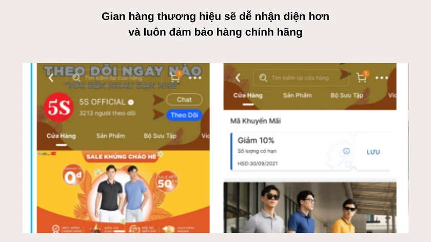 Gian hàng thường và gian hàng chính hãng trên Tiki khác nhau điểm nào?