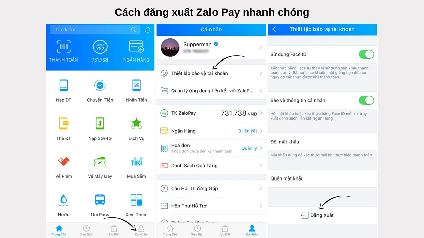 Chọn Thiết lập bảo vệ tài khoản