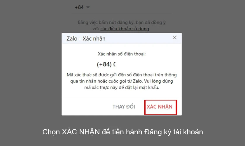Hướng dẫn đăng k&yacute; t&agrave;i khoản Zalo
