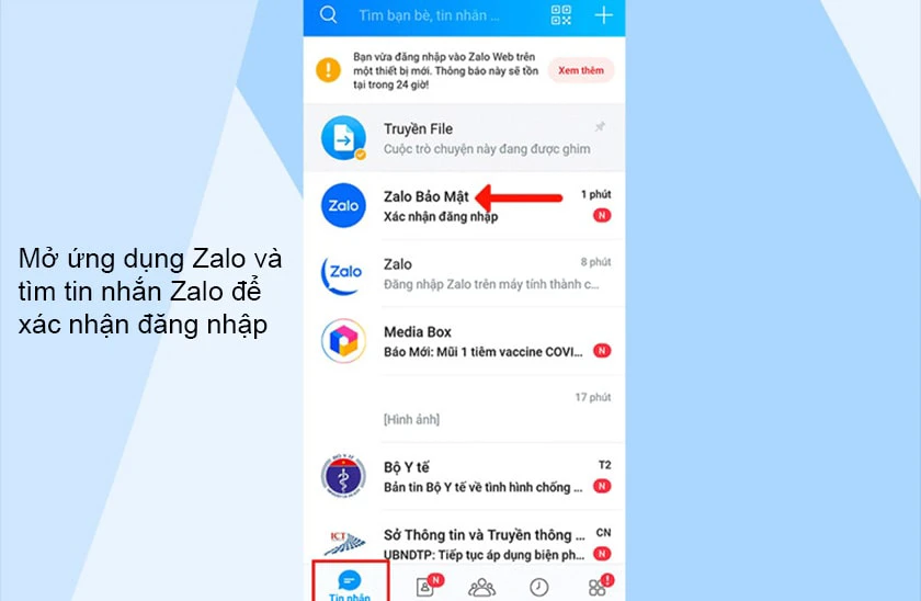 Đăng nhập bằng c&aacute;ch gửi tin nhắn y&ecirc;u cầu