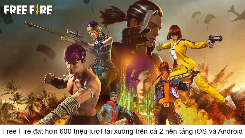 Free Fire (ff) vn bao nhi&ecirc;u lượt tải?
