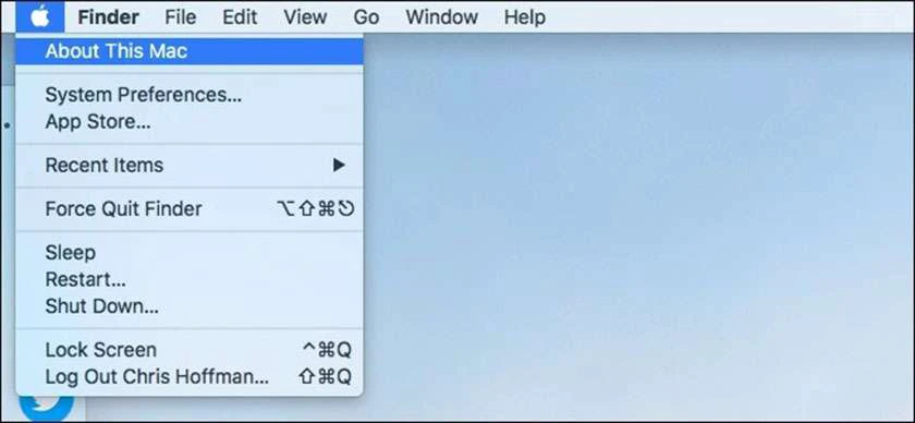 Xem th&ocirc;ng tin hệ điều h&agrave;nh macOS