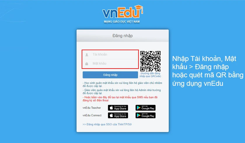 C&aacute;ch đăng nhập v&agrave; tra cứu điểm thi tr&ecirc;n trang lms.vnedu.vn