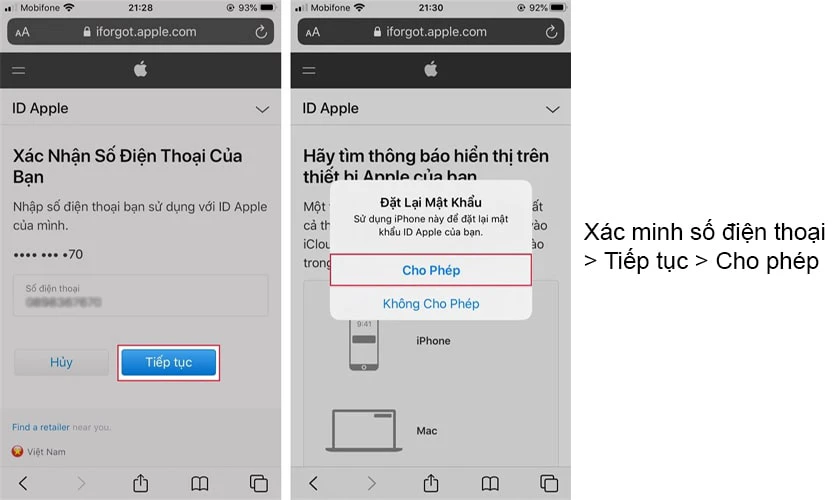 Đặt Lại Mật Khẩu
