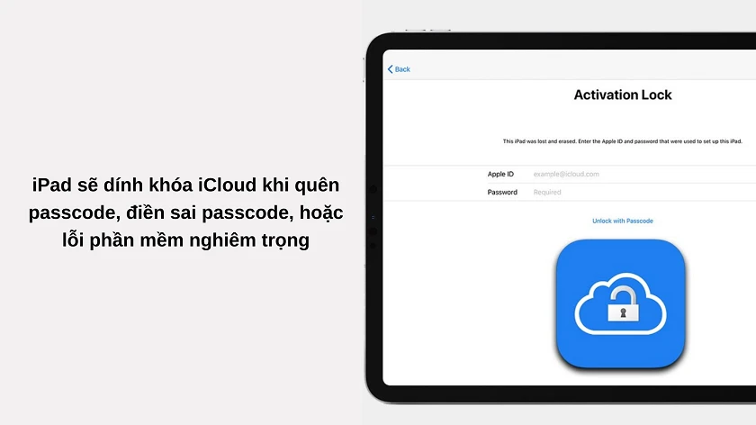 hướng dẫn mở kh&oacute;a icloud ipad