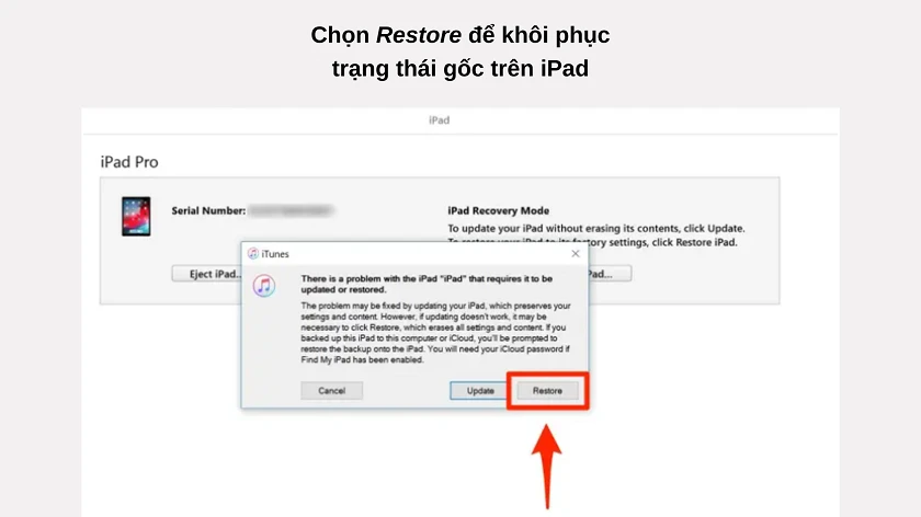 Cách mở kh&oacute;a iPad d&iacute;nh iCloud khi qu&ecirc;n passcode
