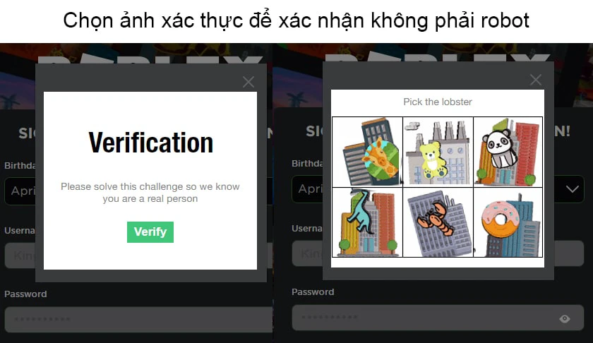 Hướng dẫn đăng k&yacute; t&agrave;i khoản Roblox