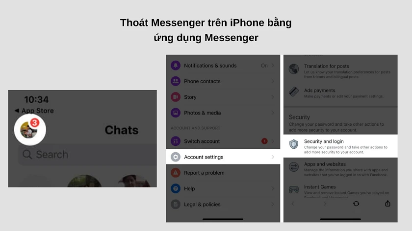 chuy&ecirc;̉n hướng đ&ecirc;́n trang cài đặt tr&ecirc;n Facebook