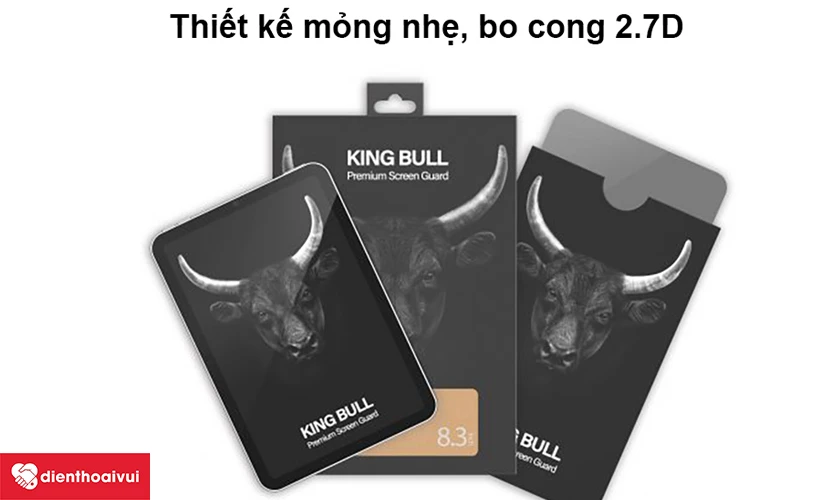 K&iacute;nh cường lực iPad Mini 6 MiPow Premium