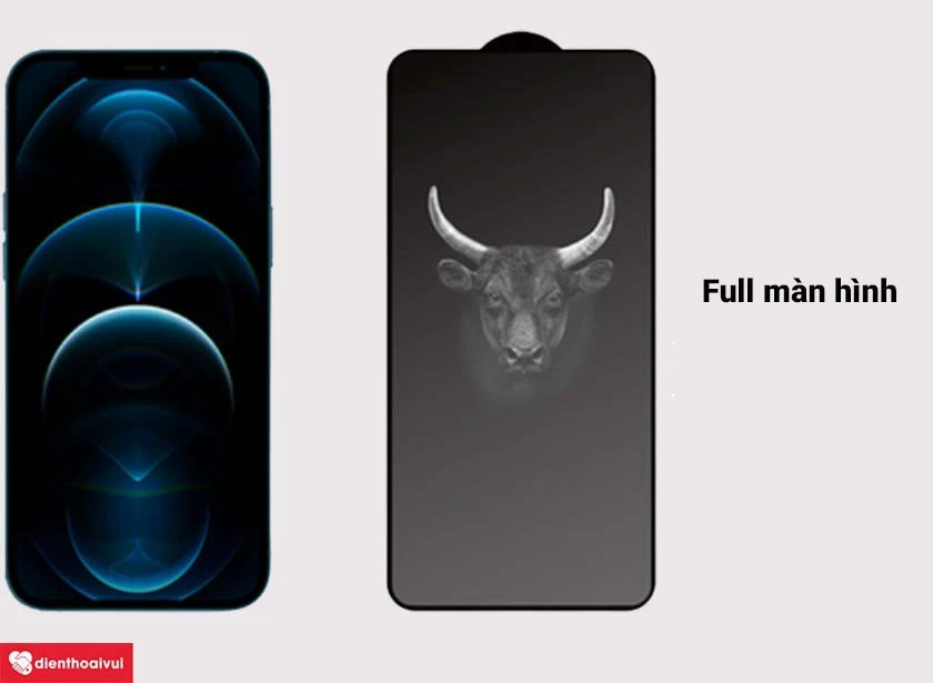 K&iacute;nh cường lực MIPOW KingBull HD Premium iPhone 12 mini