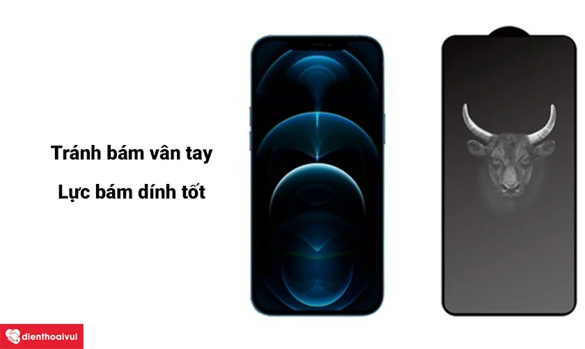 K&iacute;nh cường lực MIPOW KingBull HD Premium iPhone 12 / 12 Pro