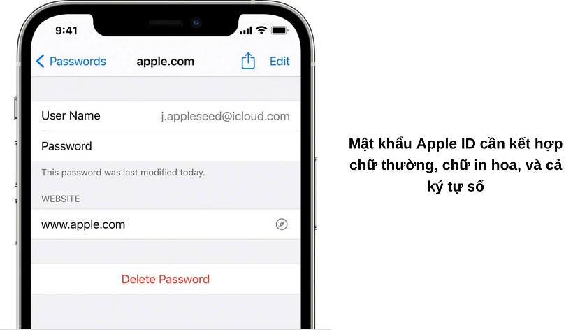 Những lưu ý khi đặt m&acirc;̣t kh&acirc;̉u Apple ID