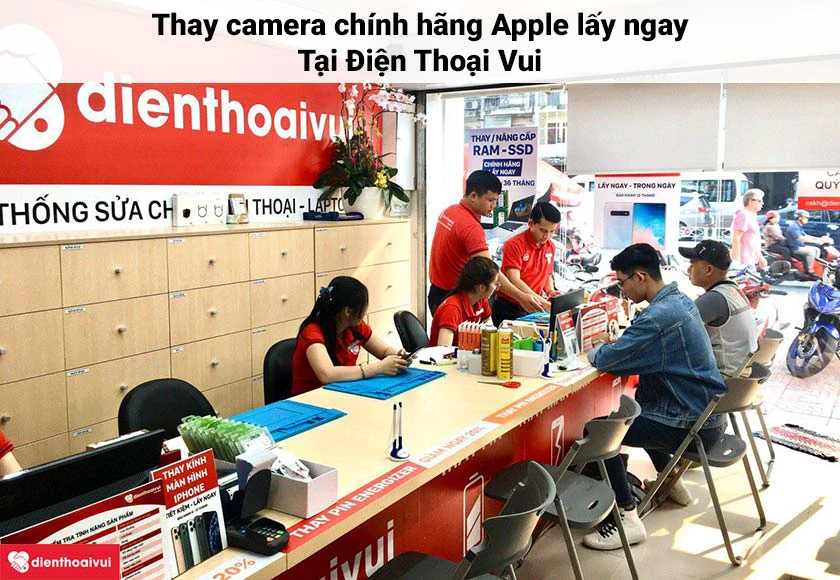 Dịch vụ thay camera iPhone XS chính hãng Apple giá tốt, lấy nhanh tại Điện Thoại Vui