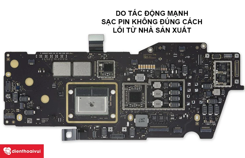 Mainboard Macbook Pro 13 inch 2018 hư hỏng nguy&ecirc;n nh&acirc;n do đ&acirc;u