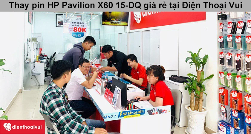 Dịch vụ thay pin laptop HP Pavilion 15-DA chất lượng, giá rẻ tại Điện Thoại Vui
