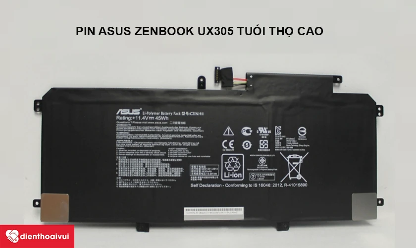 Pin laptop tuổi thọ cao