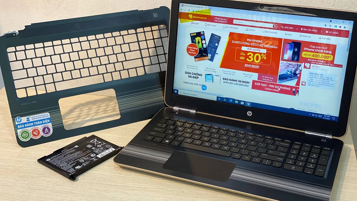 Dịch vụ thay pin Laptop Dell Inspiron 5567 uy t&iacute;n tại Điện Thoại Vui