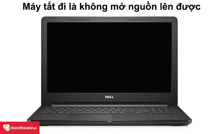 M&aacute;y tắt đi l&agrave; kh&ocirc;ng mở nguồn l&ecirc;n được.