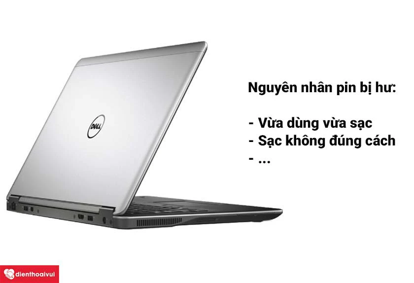 Những nguyên nhân dẫn đến pin laptop Dell Vostro 3567 bị hư hỏng