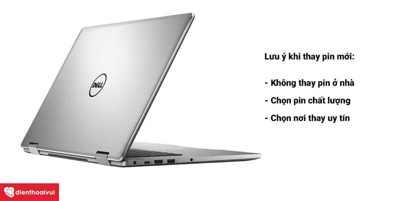 Một số lưu &yacute; khi thay pin m&aacute;y laptop Dell XPS 13 9360 mới