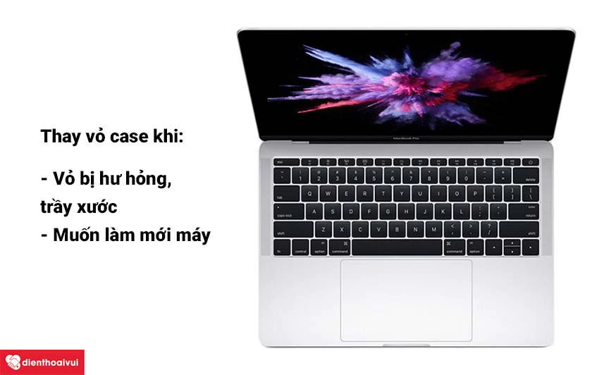 Đổi top case ch&iacute;nh h&atilde;ng MacBook Pro 2016 (2 TBT3) 13 inch