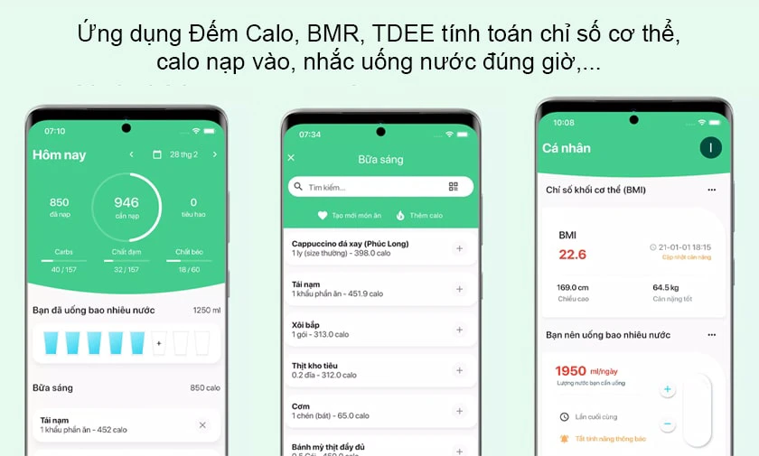 Ứng dụng Đếm Calo, BMR, TDEE &ndash; Hỗ trợ Eatclean
