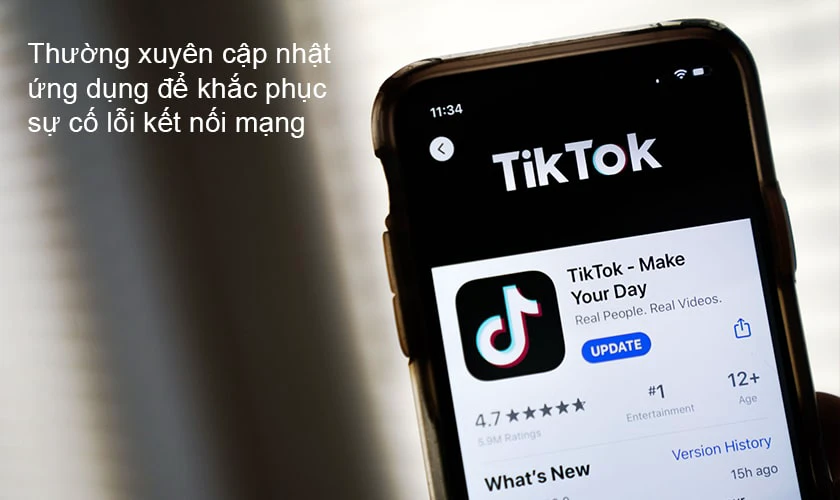 nguy&ecirc;n nh&acirc;n lỗi tiktok kh&ocirc;ng c&oacute; kết nối mạng, lỗi mạng, load chậm