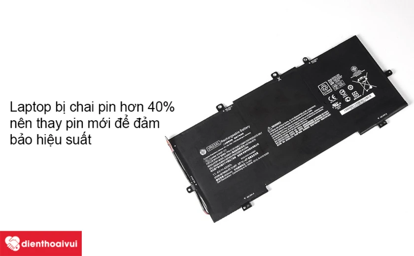 Dấu hiệu pin HP Envy 13-D bị chai v&agrave; cần thay mới / C&aacute;c trường hợp cần thay pin HP Envy 13-D