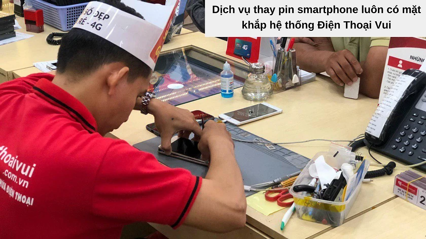 thay pin điện thoại Tphcm
