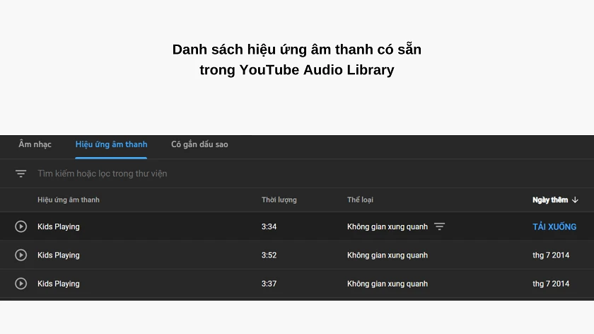 Cách tải hi&ecirc;̣u ứng &acirc;m thanh