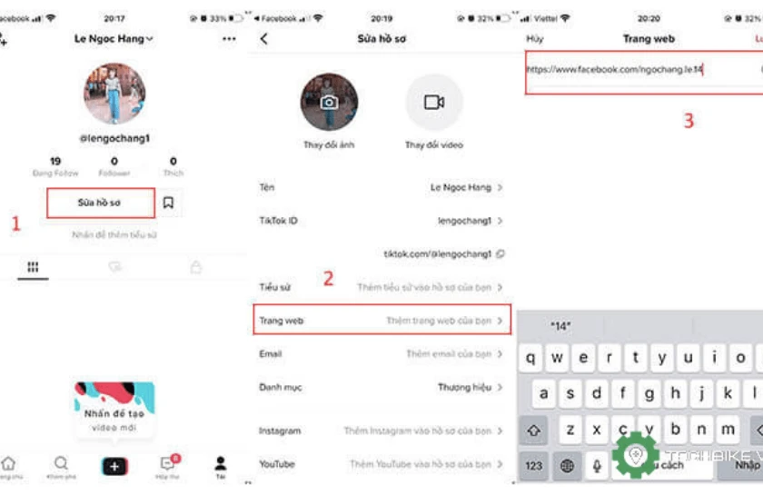 Chi tiết c&aacute;ch gắn link Bio tr&ecirc;n TikTok