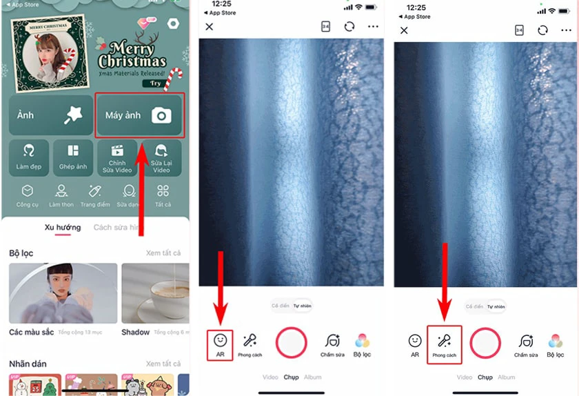 Hướng dẫn cách chụp ảnh bằng ứng dụng app Meitu